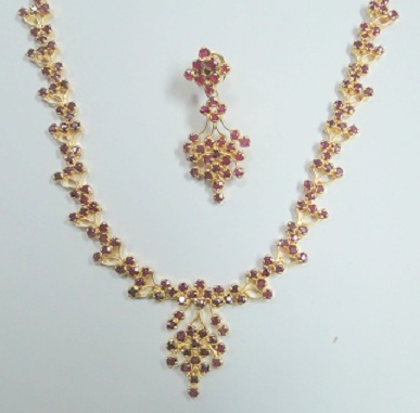 Ruby Necklace Set